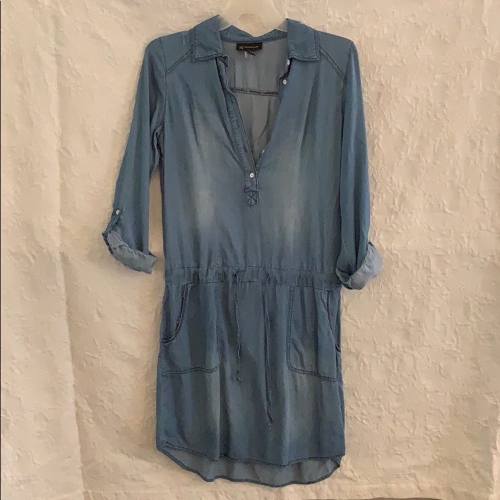 INC blue jean dress